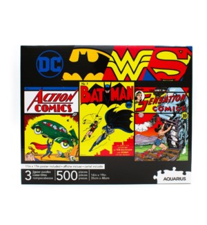 DC Comics 3 x 500pc Puzzle Set