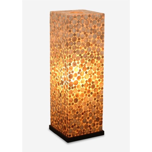Ls Bubbles Decorative Floor Lamp W Shell Accent M 13x13x37 5