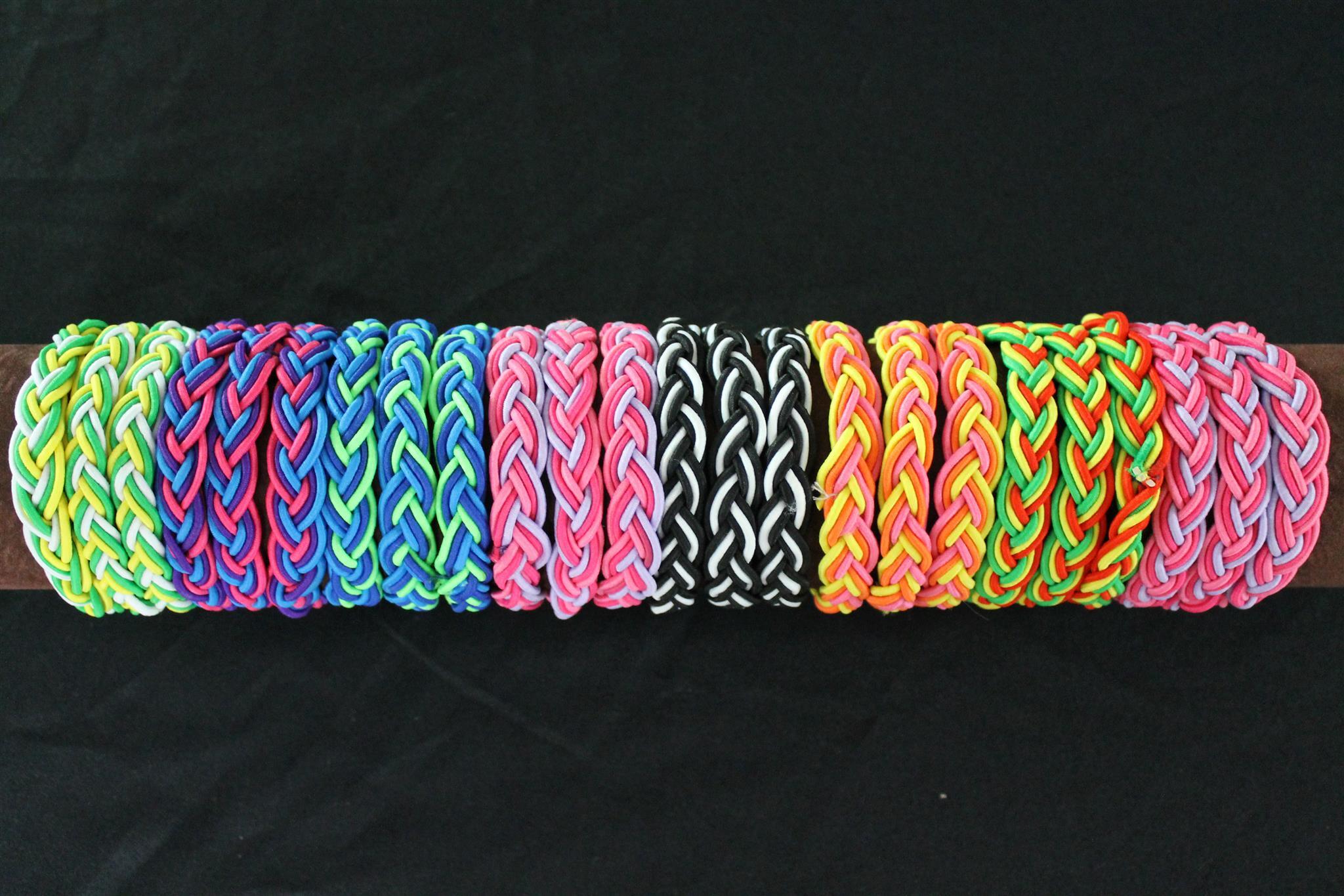 elastic braided bracelet