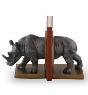 Rhino Bookends