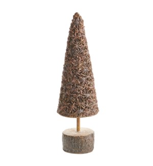 15" Star Anise Patterned Tree