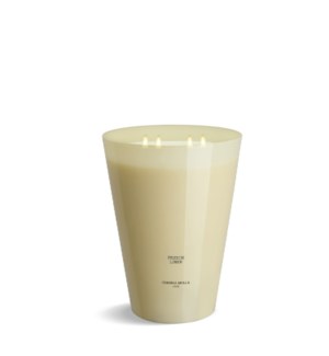 4 wick XXL Candle 3,5 kg/7.7 lb French Linen Ivory
