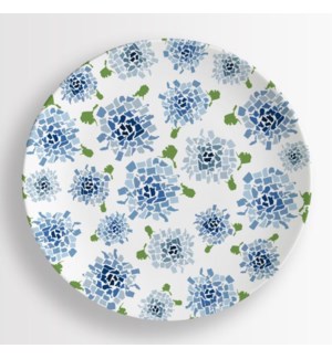 50 States Hydrangea Dinner Plates - Blue