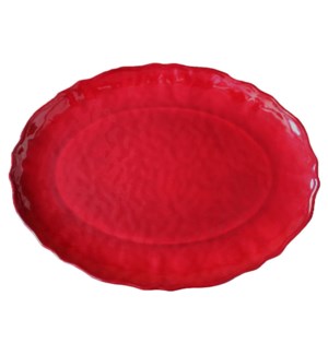 16" Oval Platter Garnet