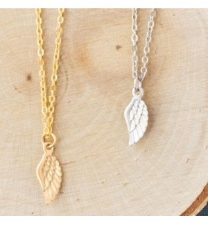 Angel Wing Necklace - Gold