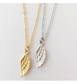 Angel Wing Necklace - Silver