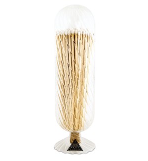 Fireplace Match Cloche - Helix - white tips