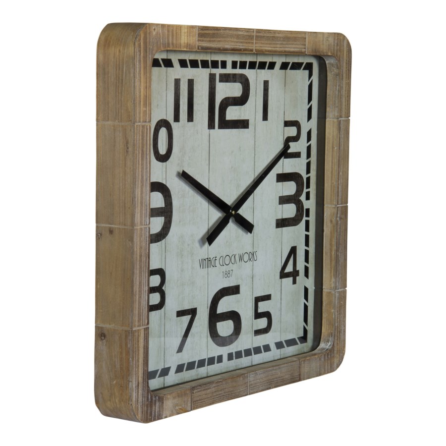 WD. WALL CLOCK 25" industrial loft VIP Home and Garden