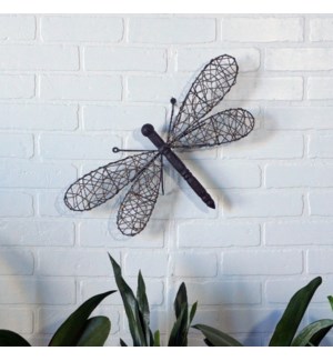 |MTL FRAMED WICKER WRAPPED DRAGONFLY|