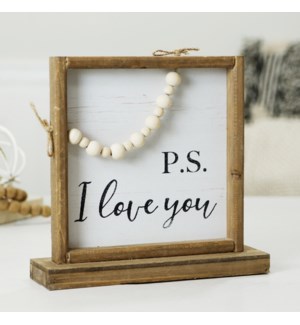WD. SIGN "PS I LOVE YOU"