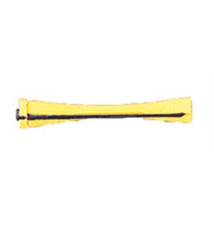 Short Cold Wave Rods, Yellow 12pcs