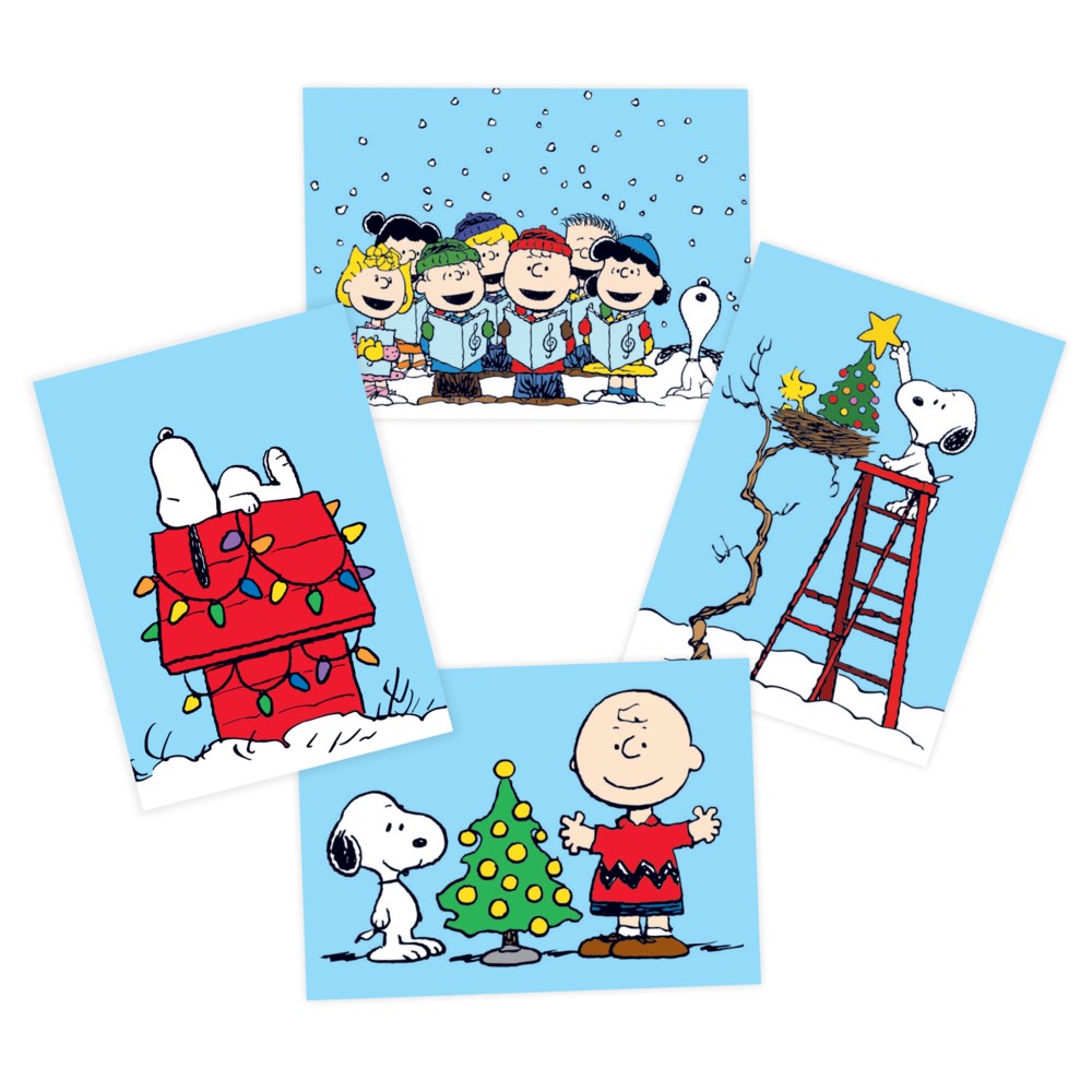 LARGEBOX Snoopy Christmas Large Boxed Cards Bella Flor