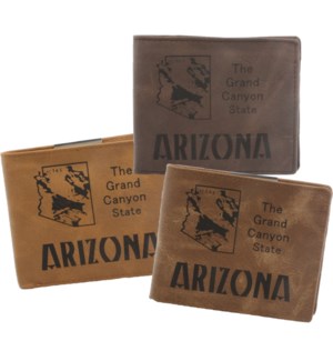 Suede State Wallets - Arizona