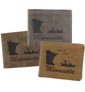 Suede State Wallets - Minnesota