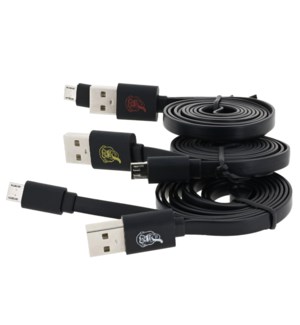 Connect + Charge Micro USB Flat Cable