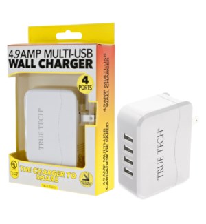 4.9 Amp Multi-USB Wall Charger