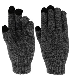 Team Spirit Touch Gloves - Black/Gray