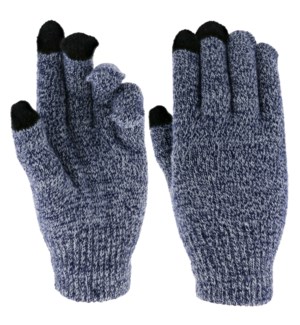Team Spirit Touch Gloves - Navy/Gray