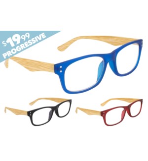Progressive Lens Readers with AR Coating - Art Assorted Diopters