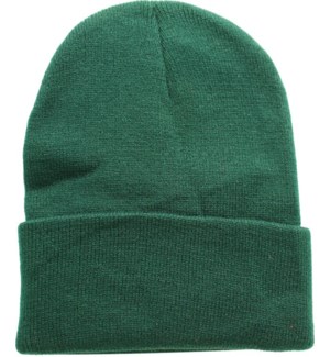 Solid Colored Beanie - Hunter Green