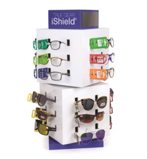 iShield Sunglasses/Readers - Cube Counter Display - 72pcs